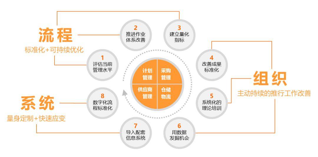 e2biz供應鏈服務 以流程、組織與信息系統為核心，驅動采購與數據處理管理水平提升
